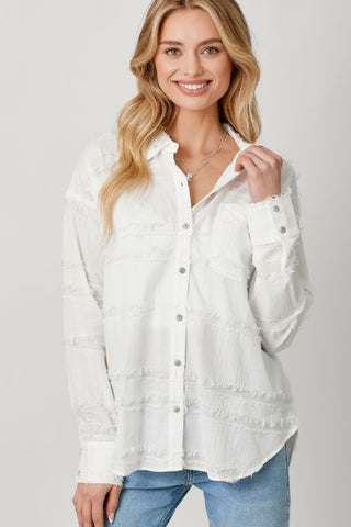 Ivory Button down Top