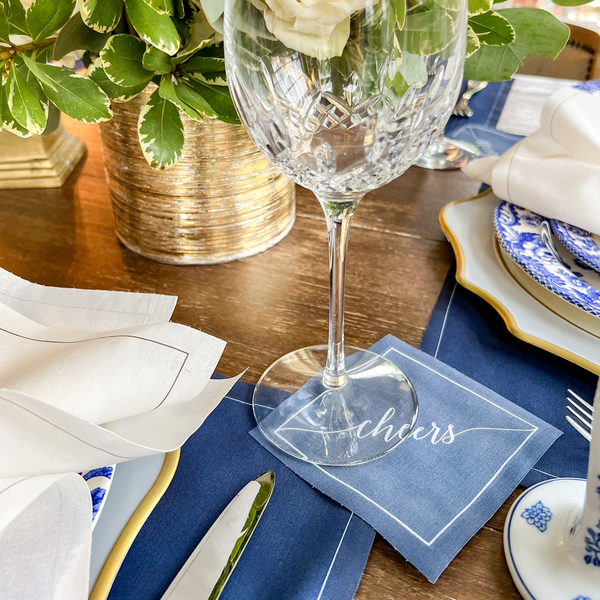 Cotton Cocktail Napkin Roll: Mystic Cheers"