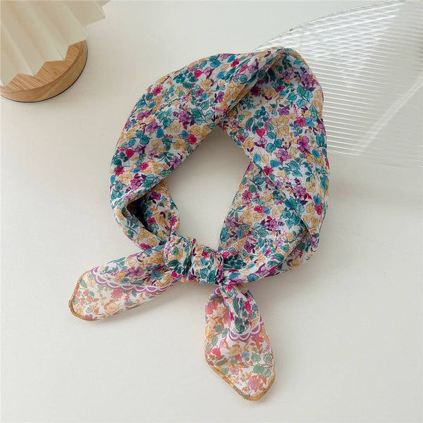 Cotton Linen Square Scarf - Breathable Neck Wrap_CWMS0673: TYPE1 / (OS) 3