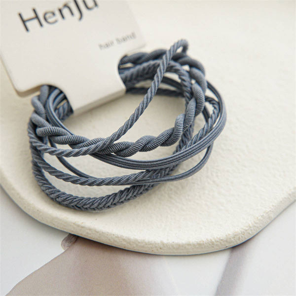 4PCS Braided Elastic Hair Ties Set for Women_CWAHA0334: Beige / (OS) 3