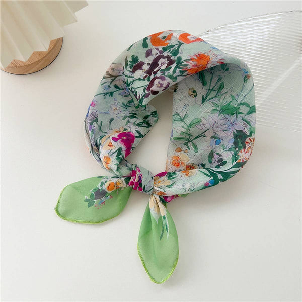 Cotton Linen Square Scarf - Breathable Neck Wrap_CWMS0673: TYPE1 / (OS) 3