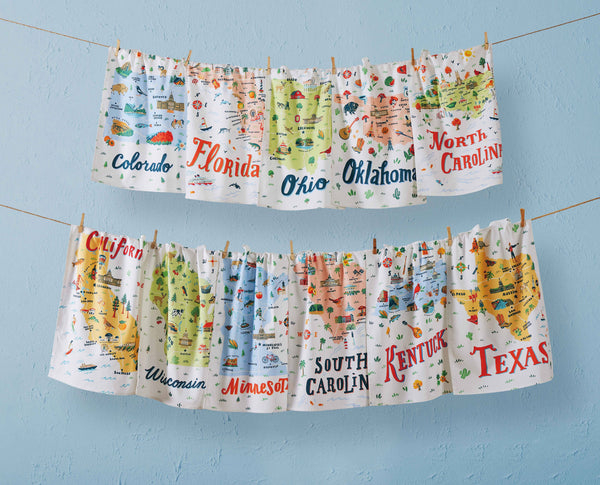 Michigan Embroidered Pillow - Angela Staehling