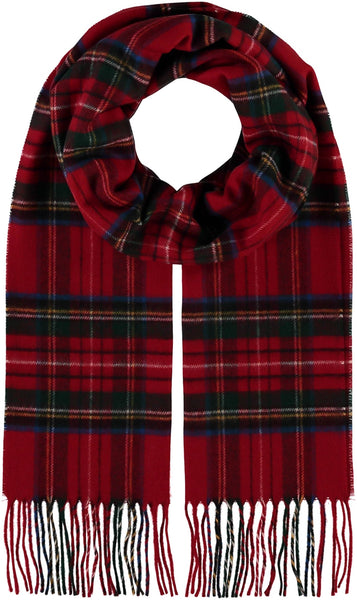 Traditional Tartan Cashmink® Scarf: Red