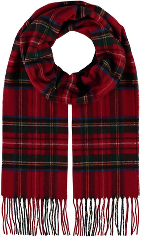 Traditional Tartan Cashmink® Scarf: Red