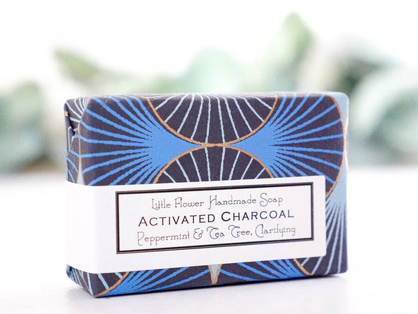 Activated Charcoal Handmade Soap: 3.5 oz