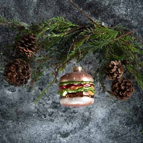 *3.5" LOADED HAMBURGER ORNAMENT