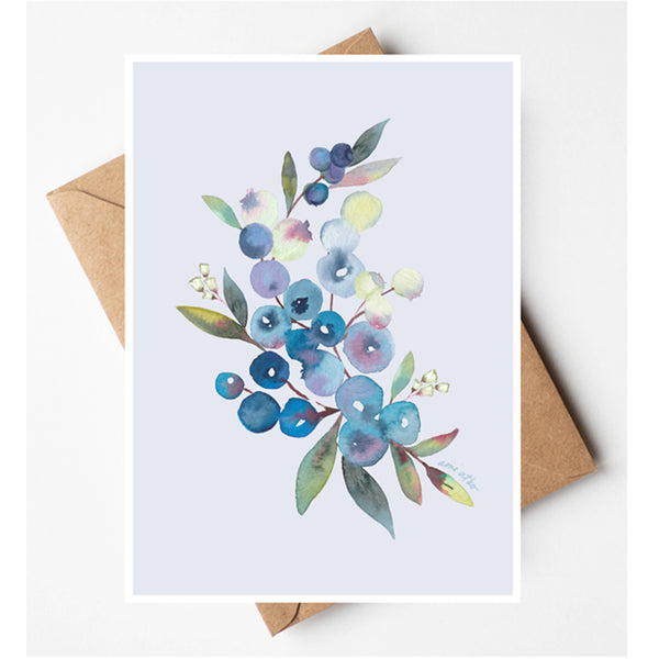 Blueberry Greeting Card