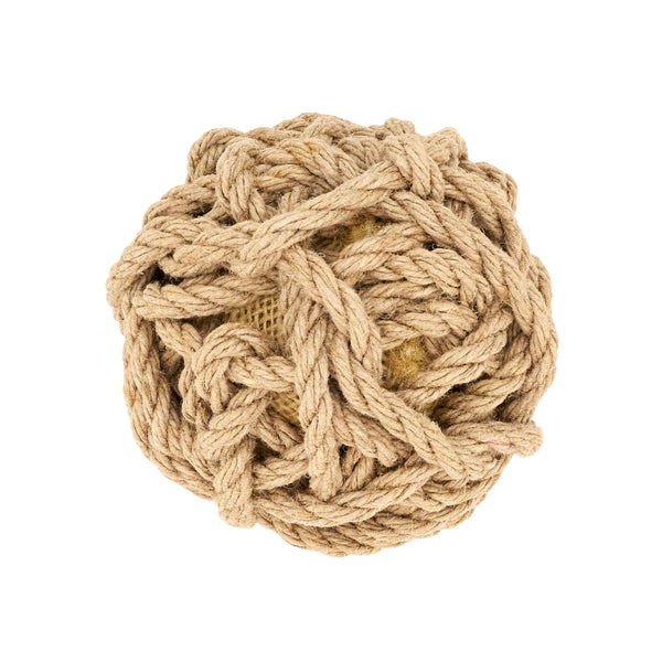 Coastal Chic Jute Rope Ball Décor: Natural / 4"