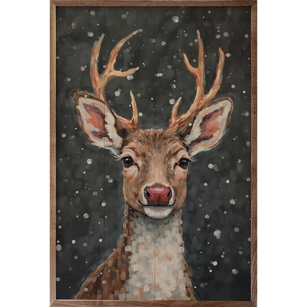Reindeer With A Red Nose: 10 x 16 x 1.5