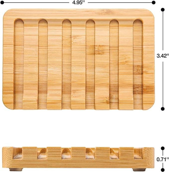 Draining Bamboo Soap Dish