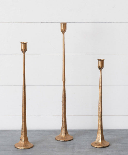 Copper Hand-Forged Metal Candle Holder