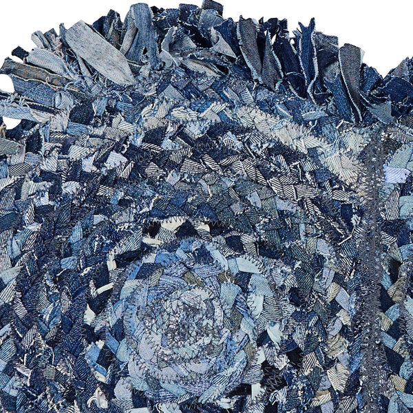 Braided Denim Table Runner 34" L