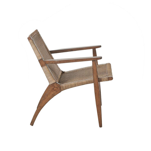Rustic Farmhouse Ratten Seat Arm Chair, Natural *
