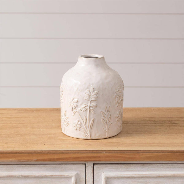 Botanical Vase, White