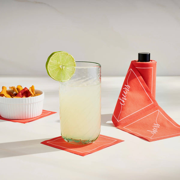 Exclusive Cocktail Napkin Stand in Matte Black