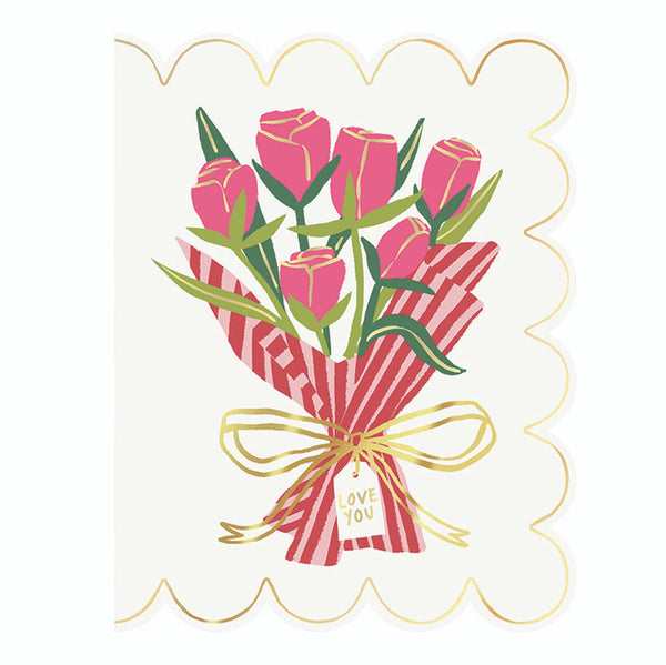 Valentine's Boxed Greeting Cards: Paper / Pine Wood / Pine Box: 6.75" L x 5.5" W x 2" D / Folded Card: 5.5" L x 4.25" W