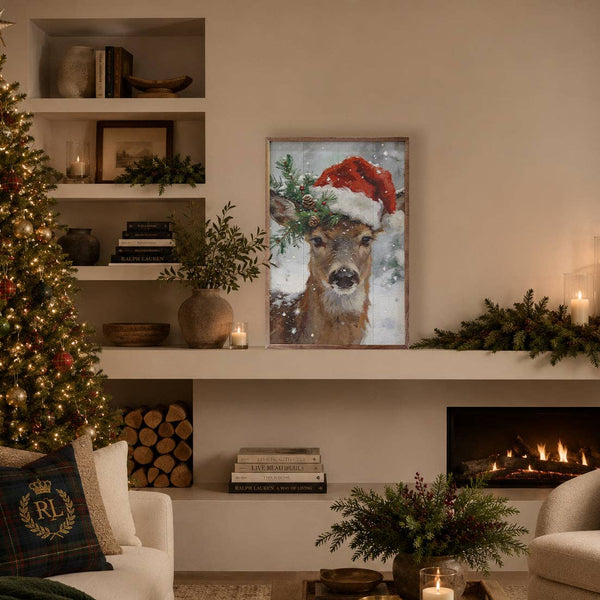 Winter Deer Noel: 10x16