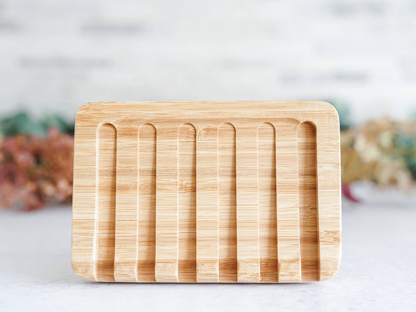 Draining Bamboo Soap Dish