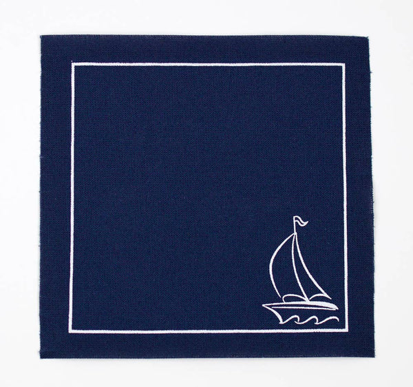 Cocktail Napkin Roll: Sail Away