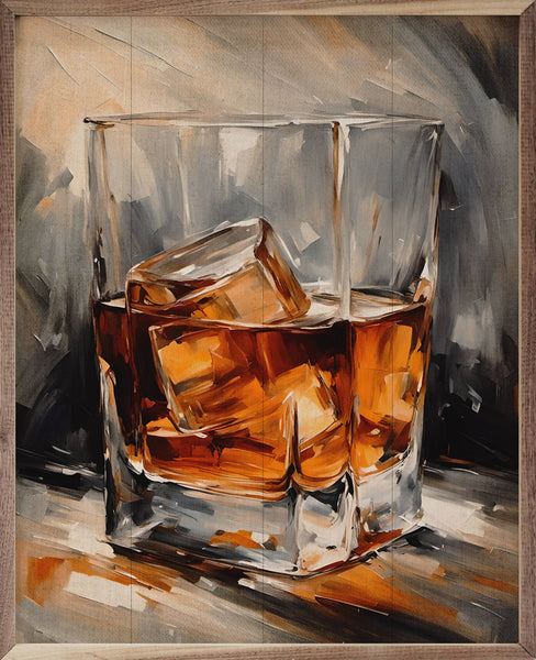 Whiskey Glass: 24x30