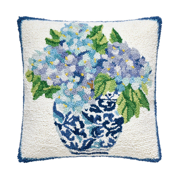 Rhapsody In Blue II Hook Pillow - Sally Eckman Roberts