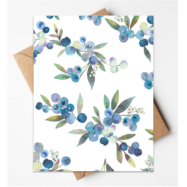 Blueberry Greeting Card