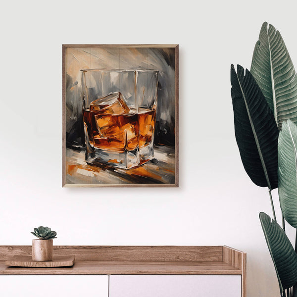 Whiskey Glass: 24x30