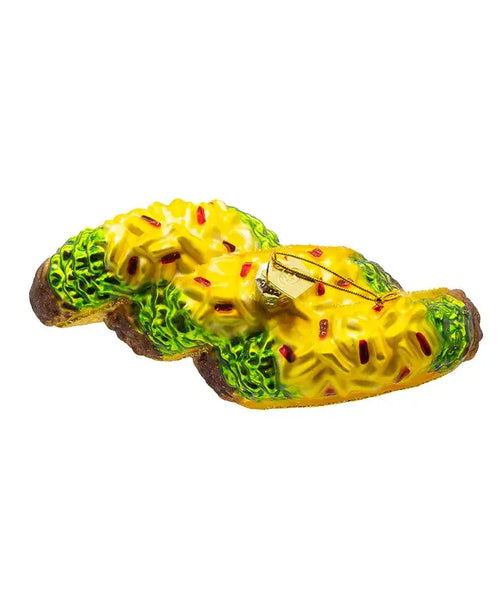 *5.25"NOBLE GEMS GLASS TACOS ORNAMENT