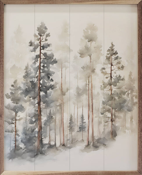 Watercolor Timber: 24 x 30 x 1.5