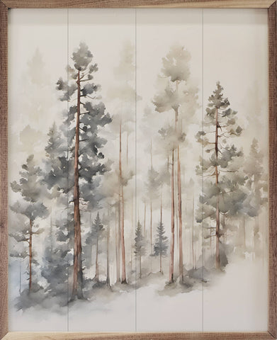 Watercolor Timber: 24 x 30 x 1.5