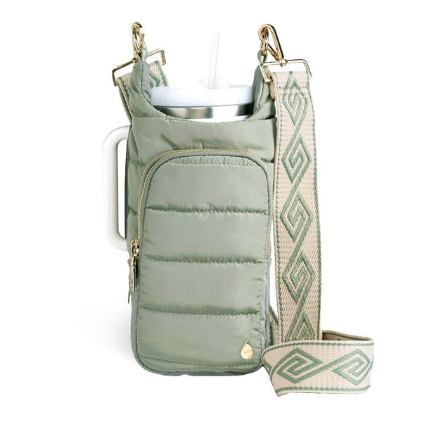 HydroBag® HANDLE™ - Sage Green Tan Strap