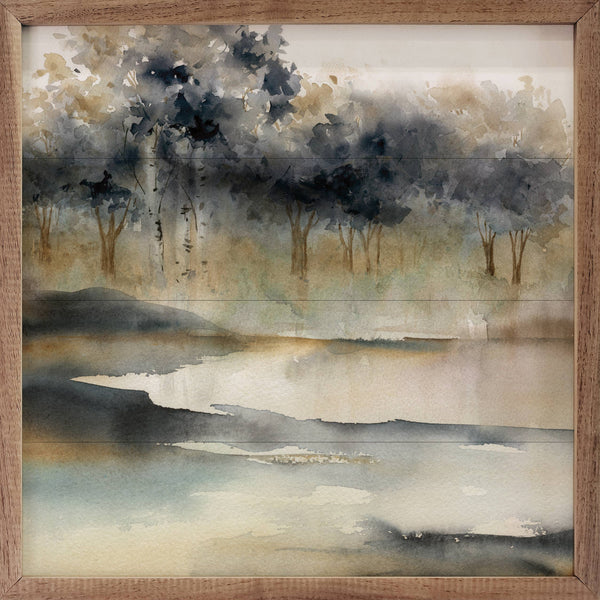 Silent Waters 1 By Carol Robinson: 24 x 24 x 1.5