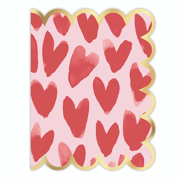 Valentine's Boxed Greeting Cards: Paper / Pine Wood / Pine Box: 6.75" L x 5.5" W x 2" D / Folded Card: 5.5" L x 4.25" W