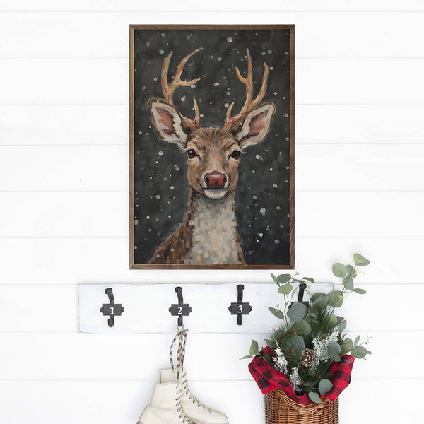 Reindeer With A Red Nose: 10 x 16 x 1.5