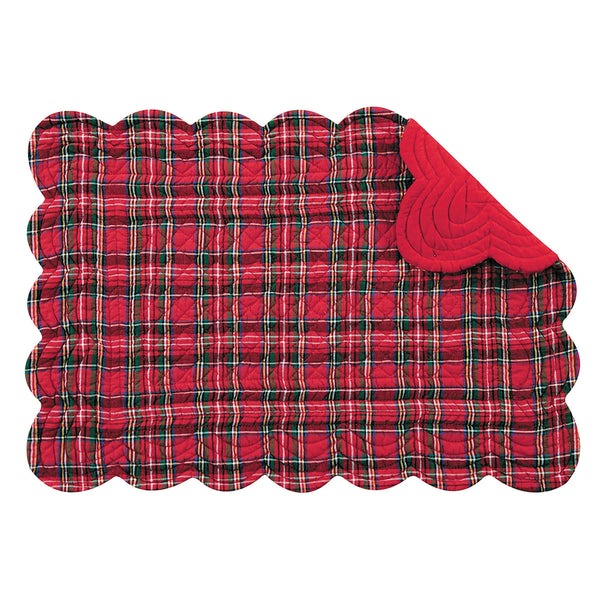 Christmas Red Plaid Placemat