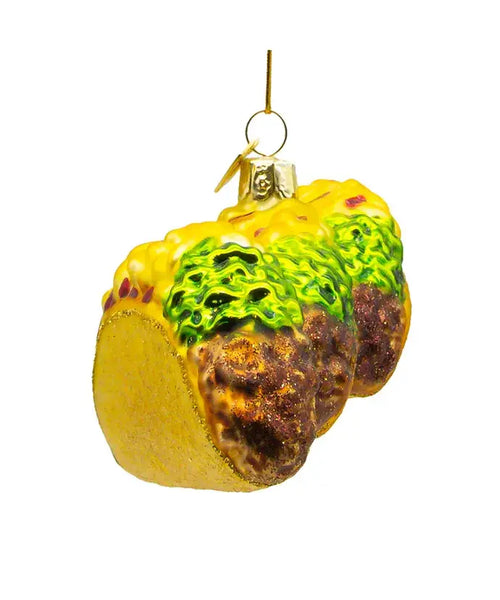 *5.25"NOBLE GEMS GLASS TACOS ORNAMENT