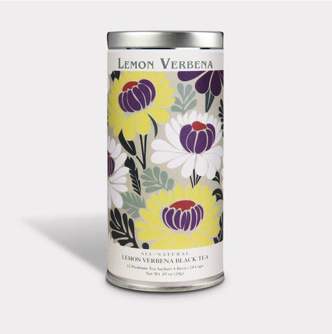 Fluer Nuevo Lemon Verbena Tea - 12 Tea Sachets - Tall Tin