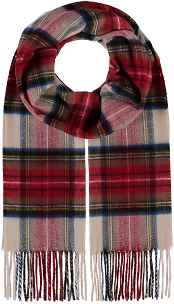 Traditional Tartan Cashmink® Scarf: Red