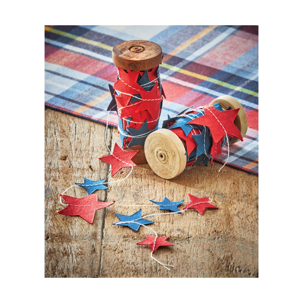 Star Paper Garland On Spool - Multi: Multi / Paper / Patriotic