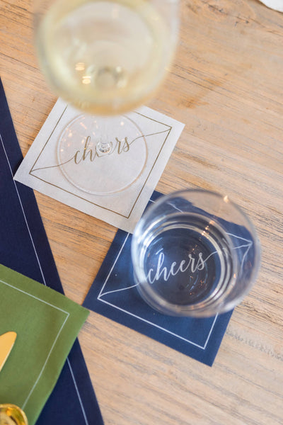 Cocktail Napkin Roll: Gold Salute