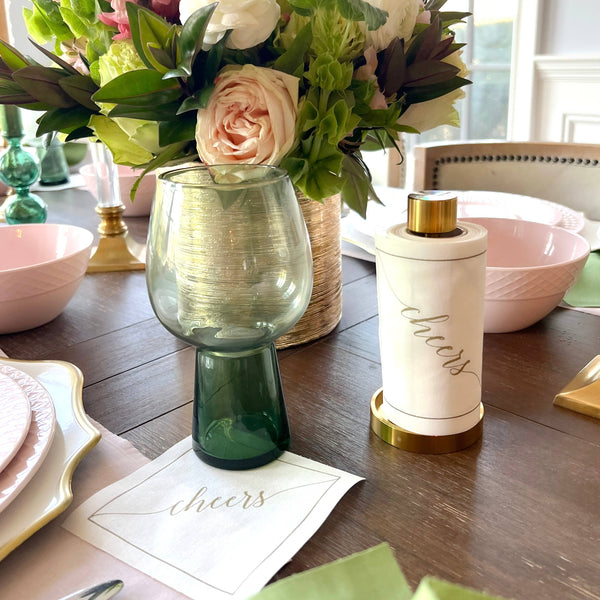 Cocktail Napkin Roll: Gold Salute