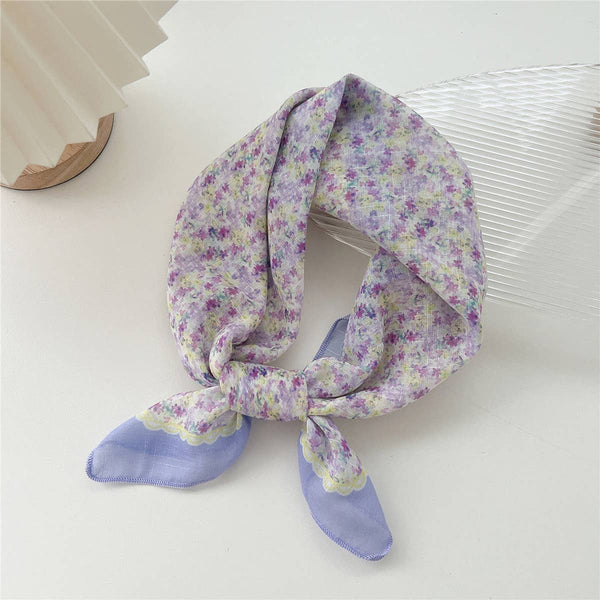 Cotton Linen Square Scarf - Breathable Neck Wrap_CWMS0673: TYPE1 / (OS) 3