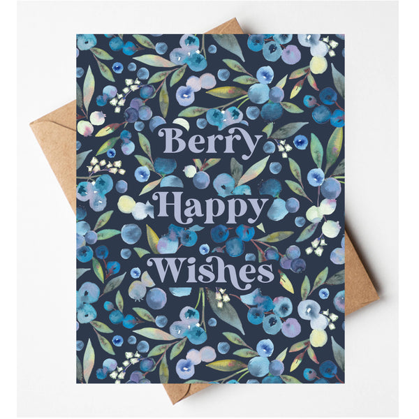 Blueberry Greeting Card