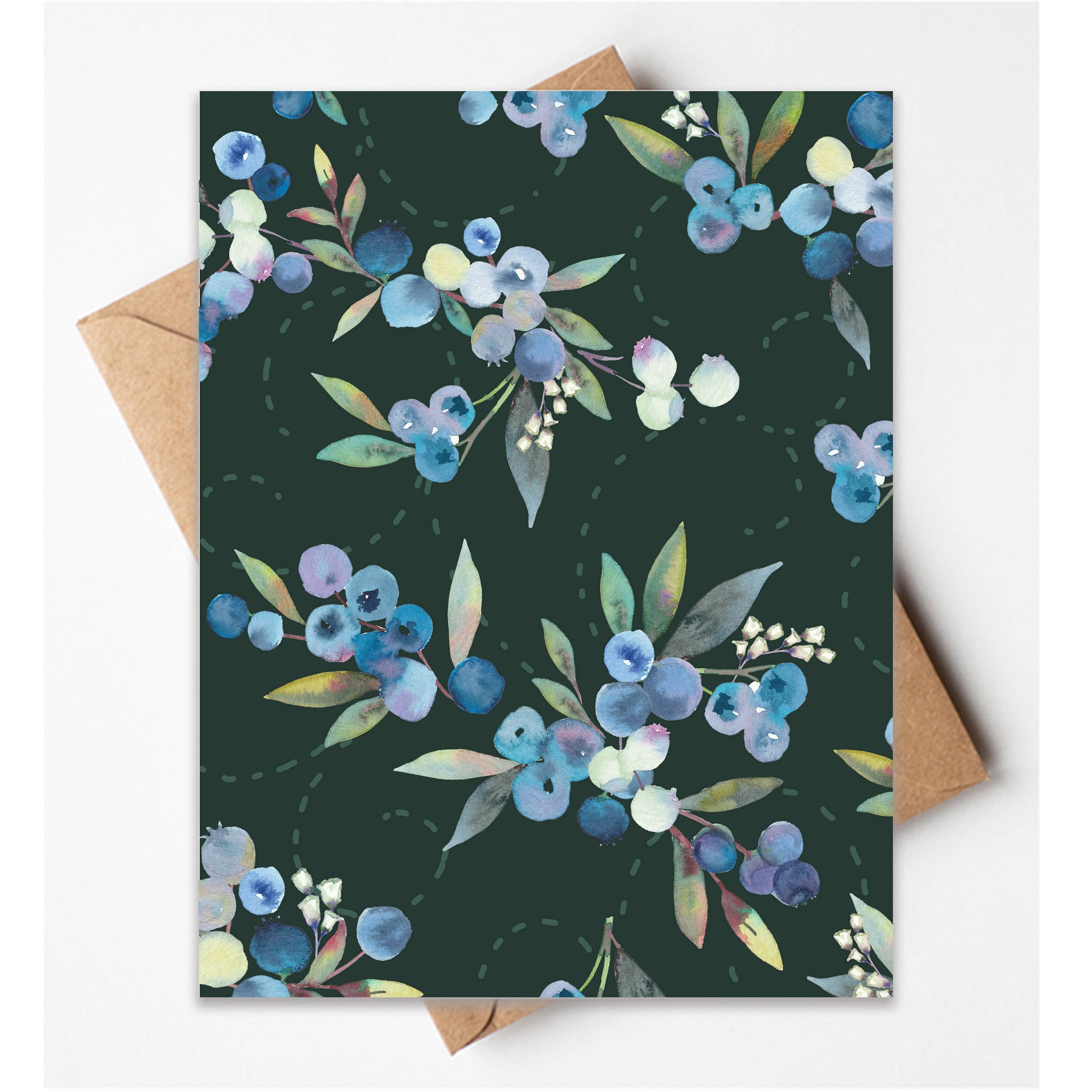 Blueberry Greeting Card