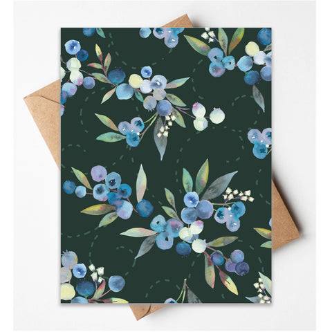 Blueberry Greeting Card