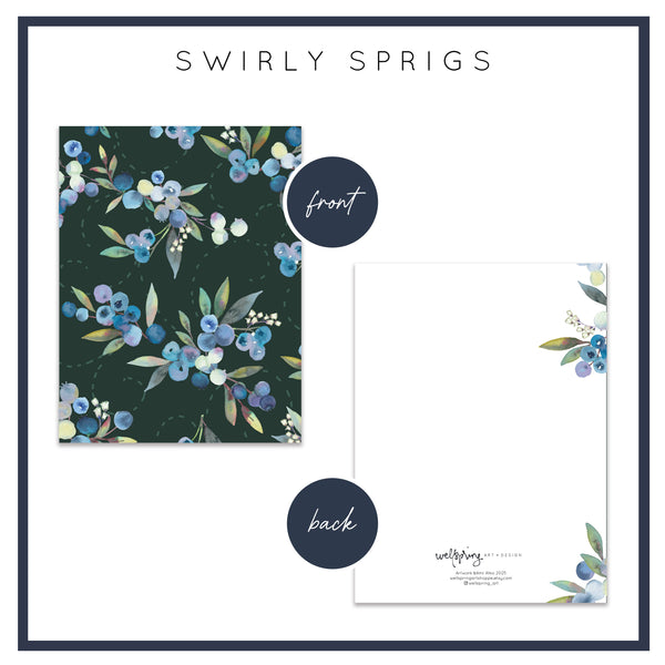 Blueberry Greeting Card