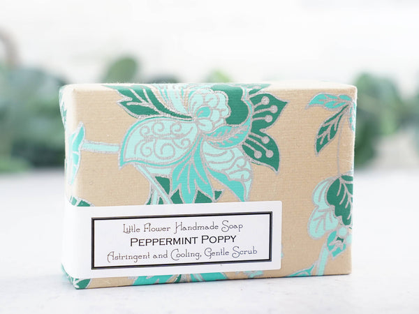 Peppermint Poppy (Eucalyptus) Handmade Soap: 6 oz