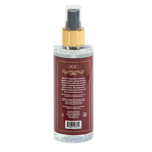 MAN BAR COLOGNE MIST EXOTIC MUSK & SANDALWOOD