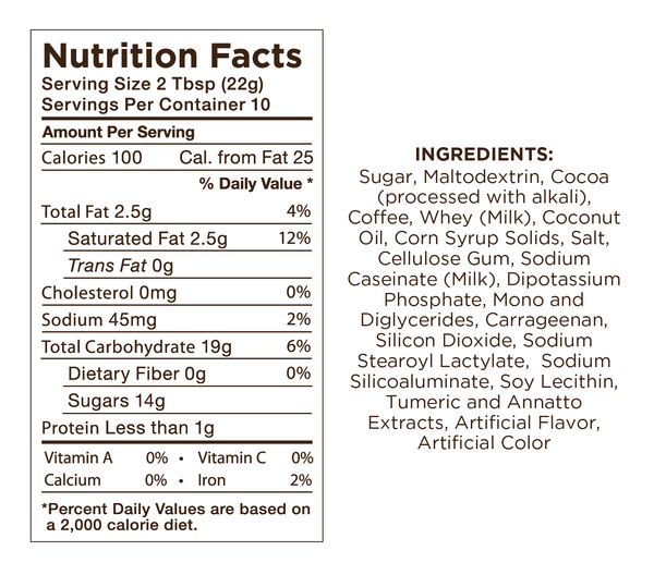 Butter Rum Cafe Mocha 8oz Can