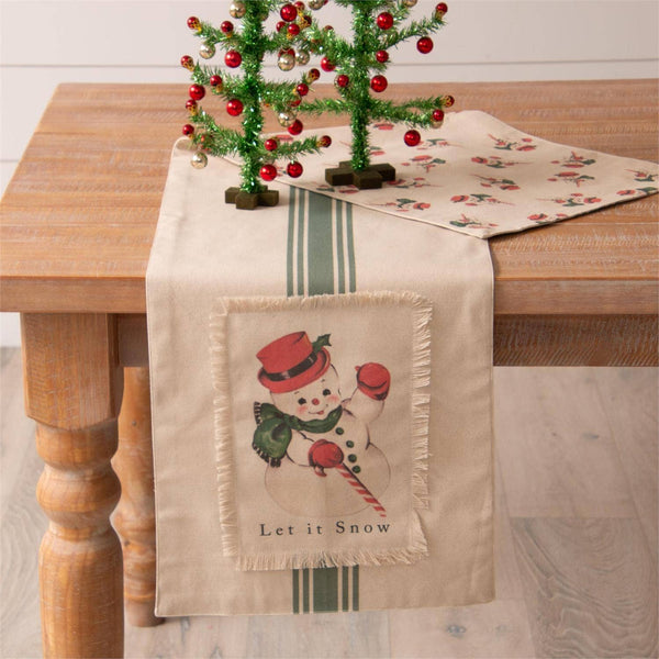 Reversible Table Runner - Vintage Snowman (Pk/02)